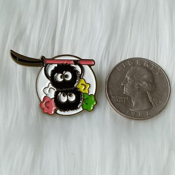 Mighty Soot Sprites with Sword Enamel Pin - Picture 2 of 5